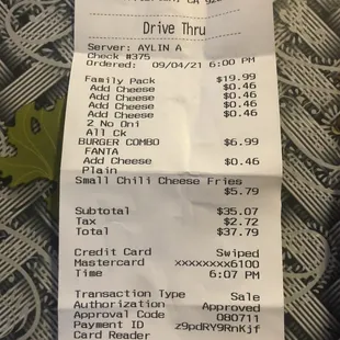 Receipt