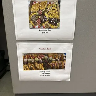 a variety of food items displayed on a refrigerator