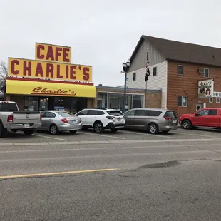 cars parked in a parking lot