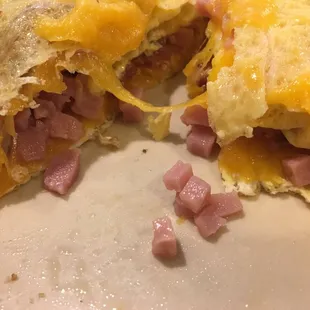 Omelette with cold fillings.