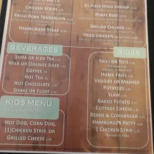 Charlie's Menu Page 3