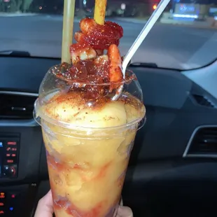 Mango Chamango with house made candies