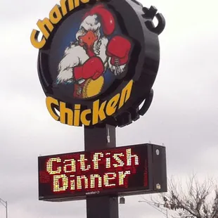 a sign for a restaurant