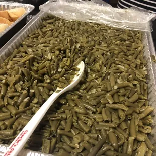 Green beans and onions