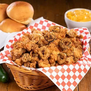 chicken wings and fried chicken, food
