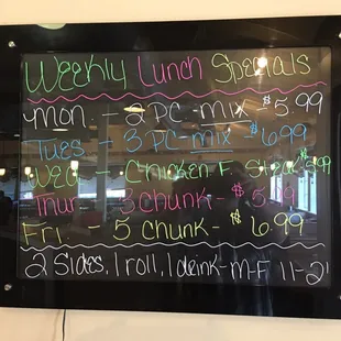 Lunch specials