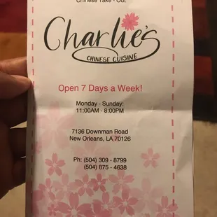 open 7 days a week