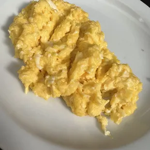 Horrible scrambled eggs. Made by kids. NOT GOOD.