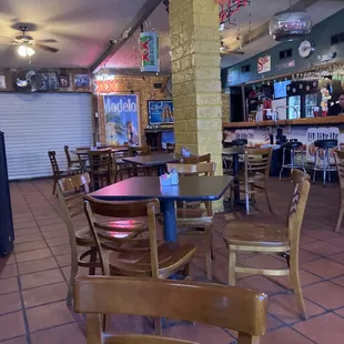 tables and chairs