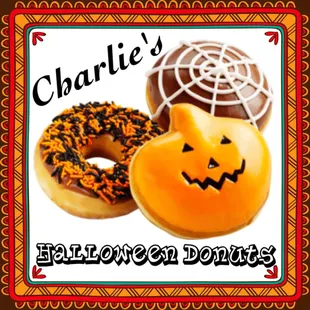 two halloween donuts