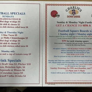 Football specials