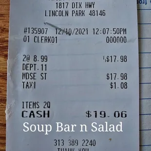 Super Cheap 2 dinners with Salad Bar Wonderful Delicious WOW