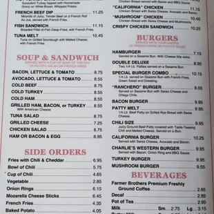 sushi and sashimi, menu