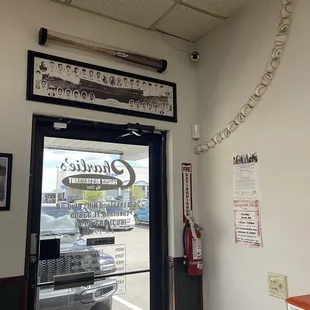 Inside the front door - baseball themed