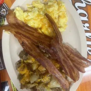 2 Eggs Any Style with Bacon Breakfast Platter