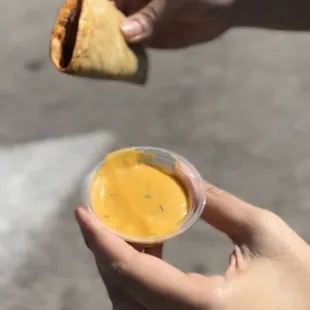 1 pc chicken taco ( deep fried hard shell )