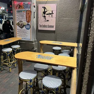 Outside seating