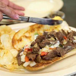 steak, food