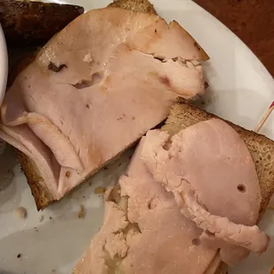 I don't know if you can tell...the Turkey is wet and it's just not right.