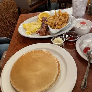 Deuce Breakfast with Garlic Parmesan Fries