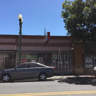 a car parked in front