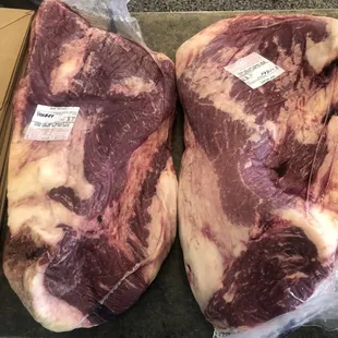 2 Briskets ready for the fire