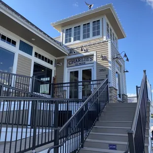 the front of the restaurant