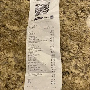 The bill... totally worth her tip