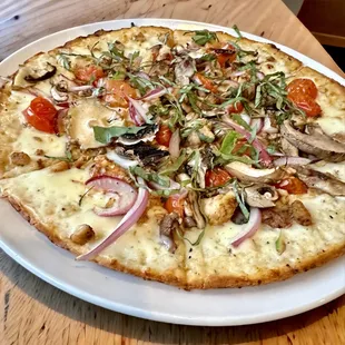 Tuscany Chicken Pizza with Cauliflower crust