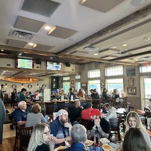 Bar and indoor seating.