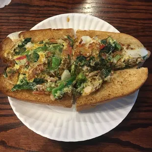 Turkey omelette sub