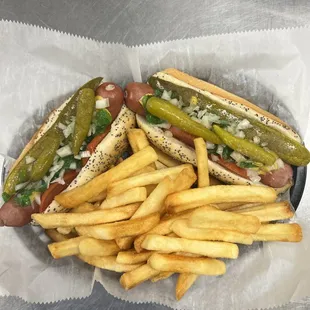 Charlie's Special Vienna beef hotdogs