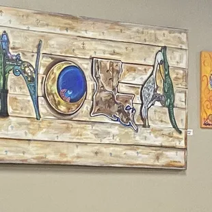 Art on the wall-I thought was unique and cool