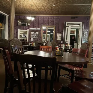 tables and chairs