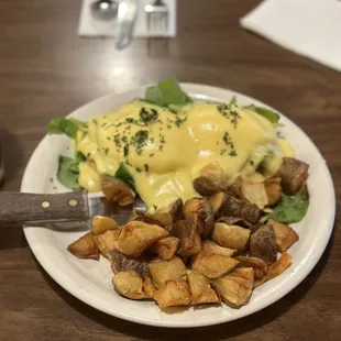 a plate of food on a table