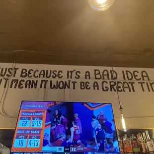 Quote over the bar