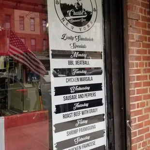 Daily Sandwich Specials