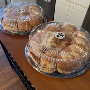 3-footers, 1 #6. The How You Doin Sandwich and 1 half Italian/half American