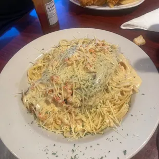 Flounder with pepperjack cream sauce