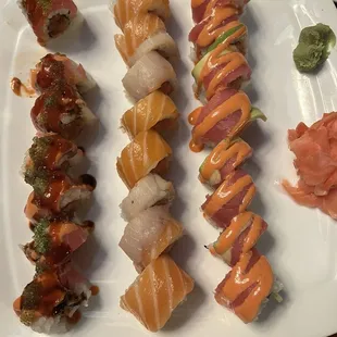 Firecracker Roll, Protein Roll, Clearwater Roll