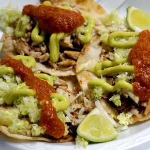 a plate of mexican food