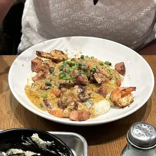 Shrimp and grits - a lil spicy and very tasty