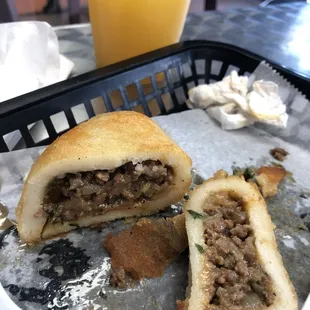 Beef and Cilantro Empanada