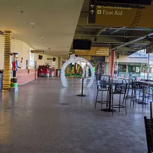 the inside of a shopping mall