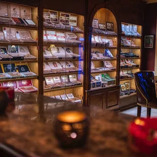 Public lounge and cigar humidor
