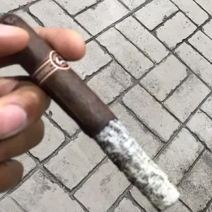 Padron. Look at that ash. Very good cigar.
