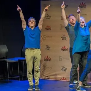 Our musical comedy ensemble, Crescendo, at the Queen City Comedy Experience 2023.