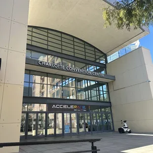 Front of convention center