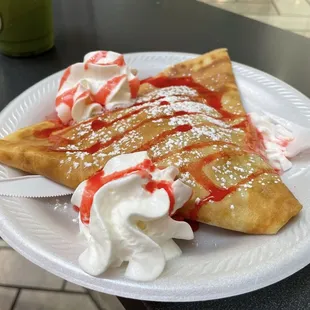 Nutella Banana Fresh Strawberry Coconut