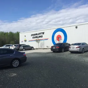 front of the building